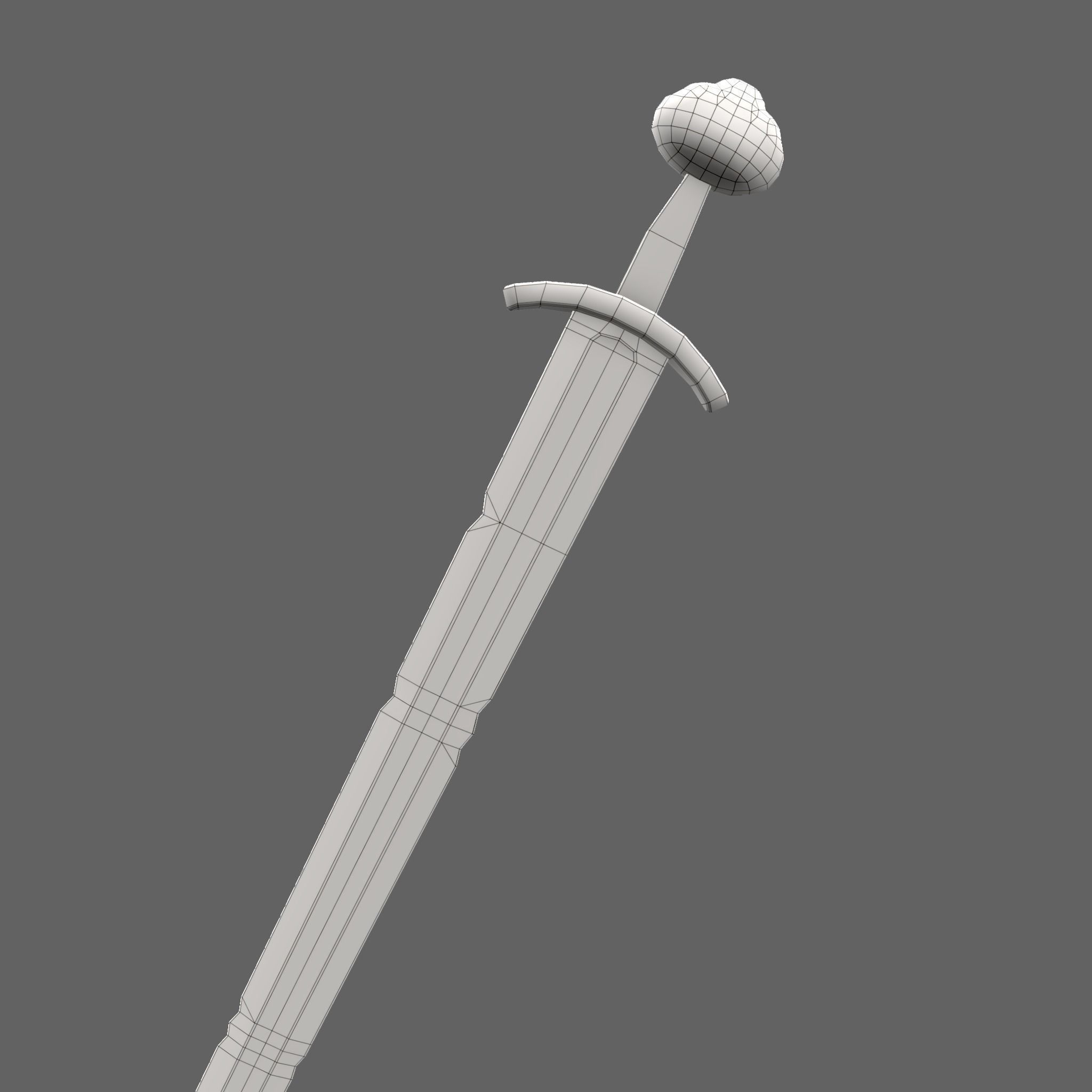 Anglo Saxon Sword  Low-poly 3D model_43