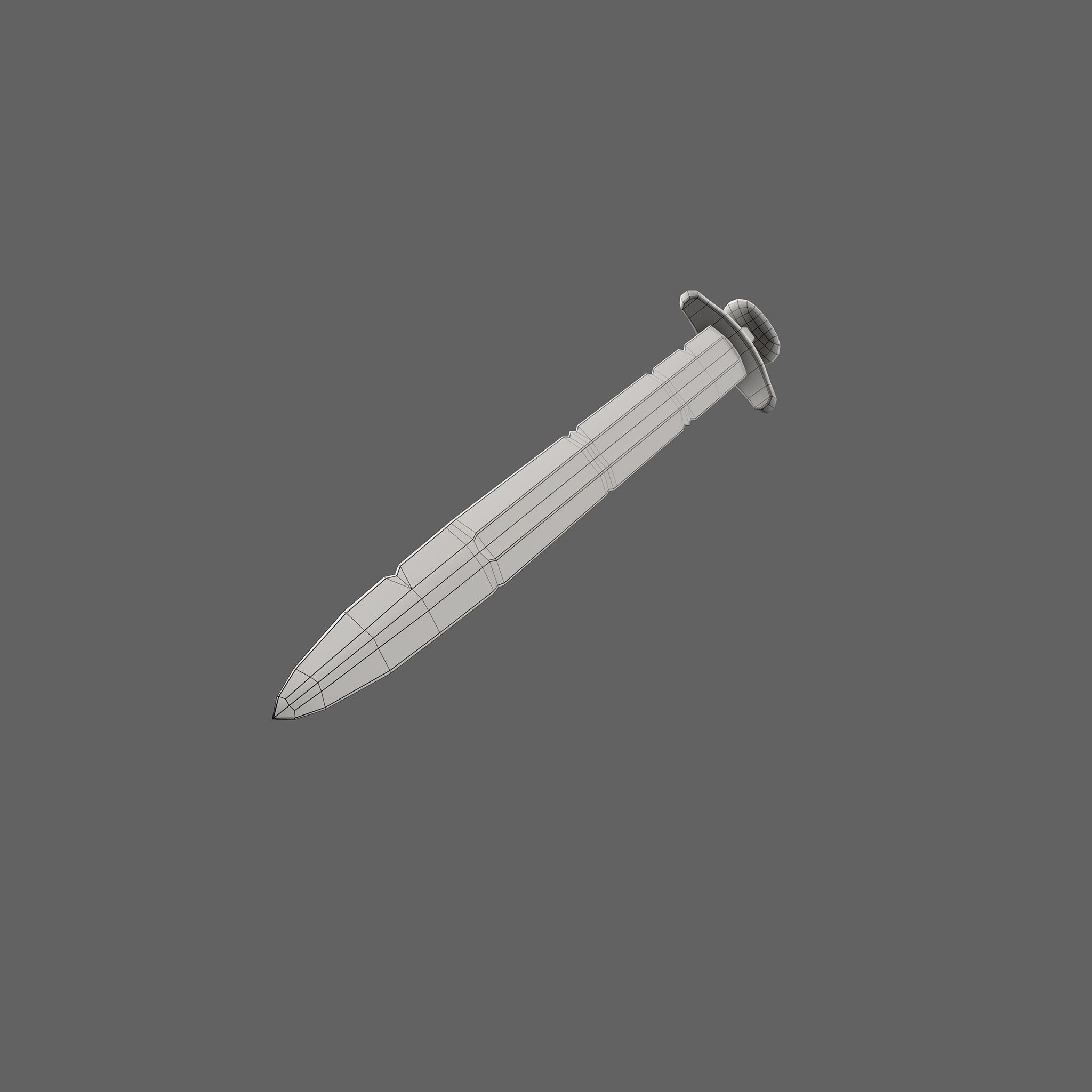 Anglo Saxon Sword  Low-poly 3D model_35