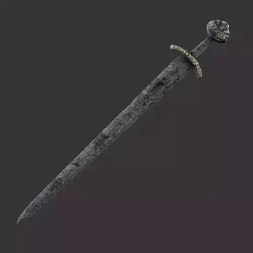 Anglo Saxon Sword  Low-poly 3D model