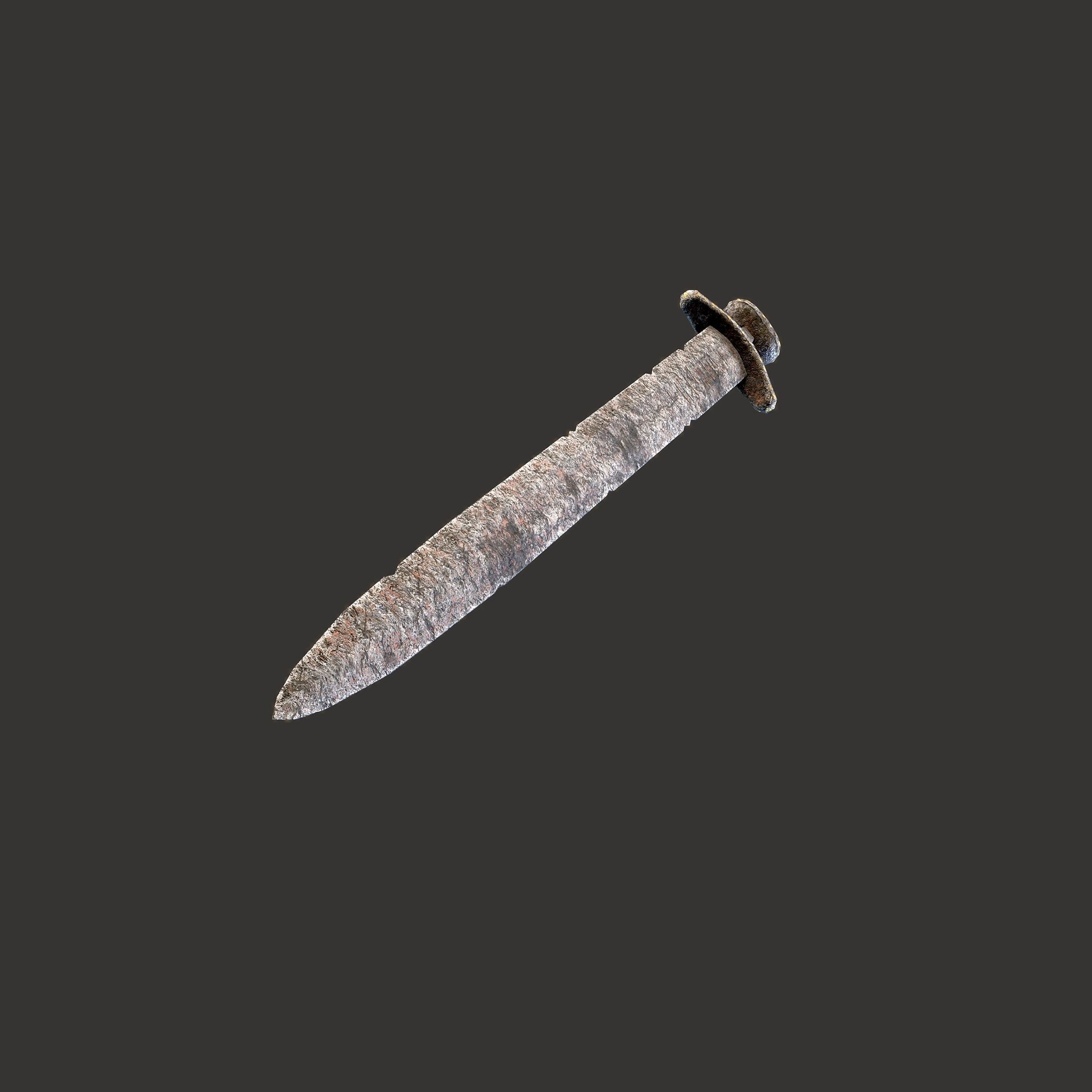 Anglo Saxon Sword  Low-poly 3D model_11