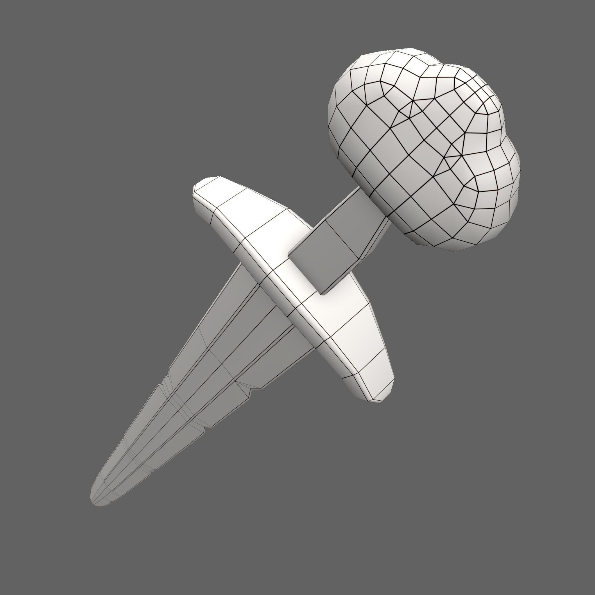 Anglo Saxon Sword  Low-poly 3D model_40