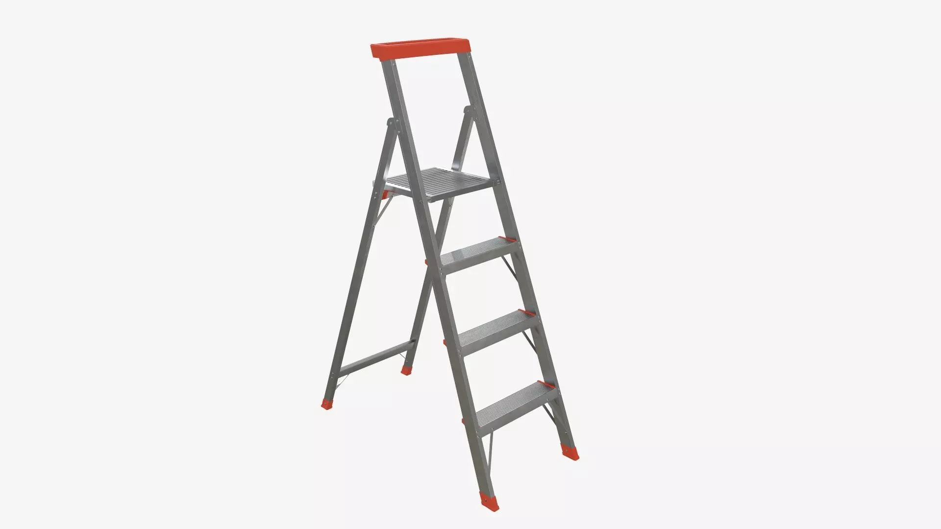 Foldable lightweight stepladder 3D model_0