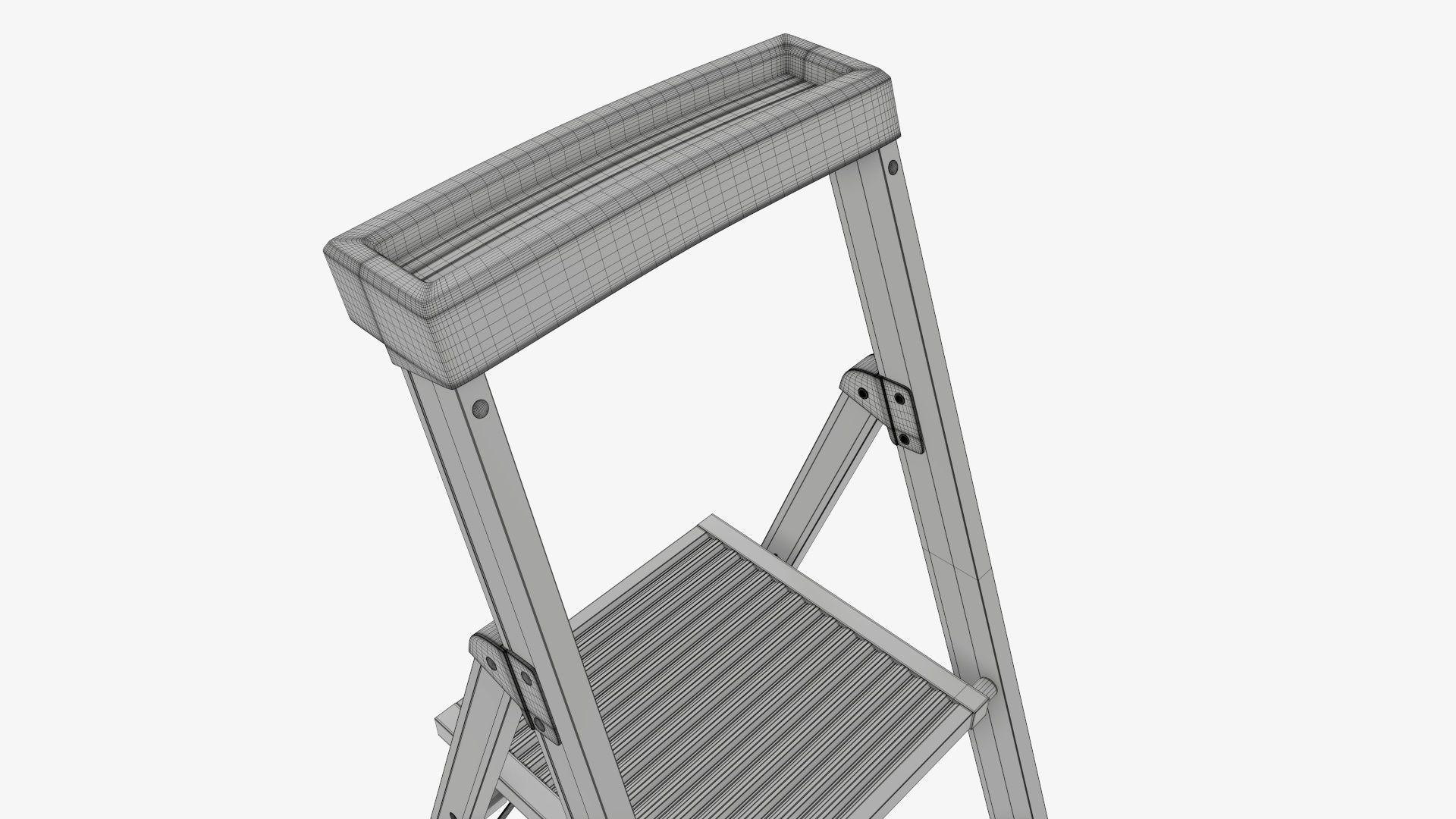 Foldable lightweight stepladder 3D model_15