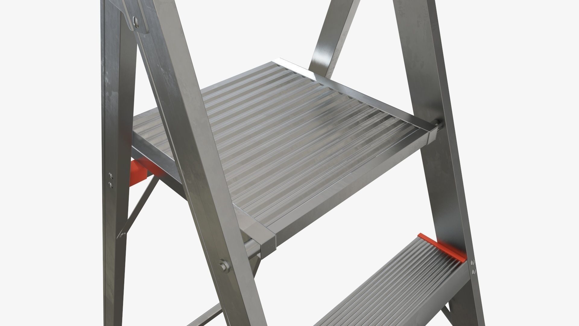 Foldable lightweight stepladder 3D model_4