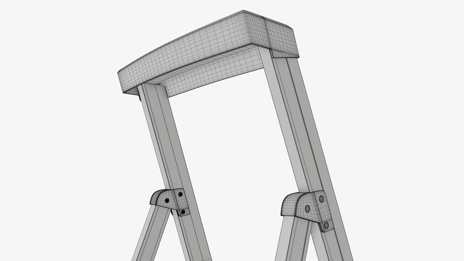 Foldable lightweight stepladder 3D model_14