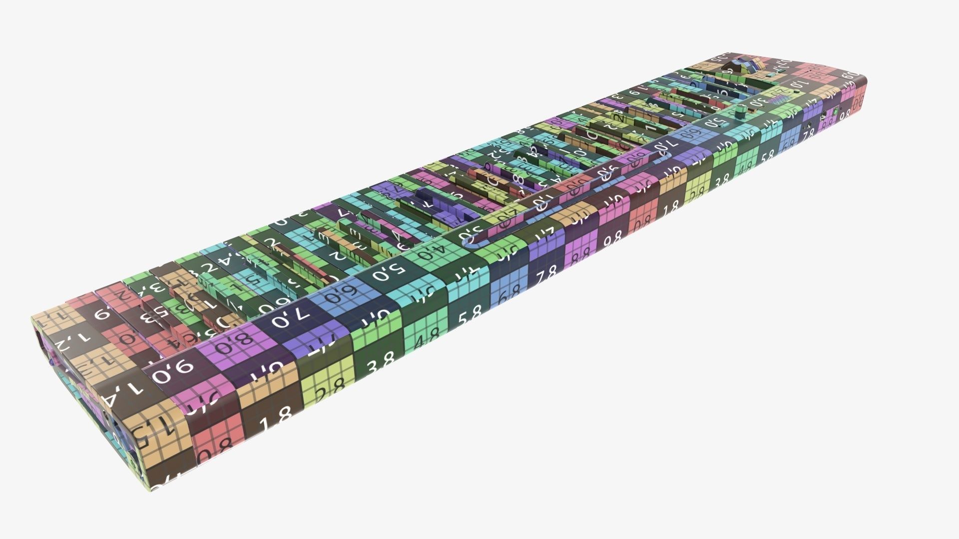 Master midi keyboard 61 key 3D model_16