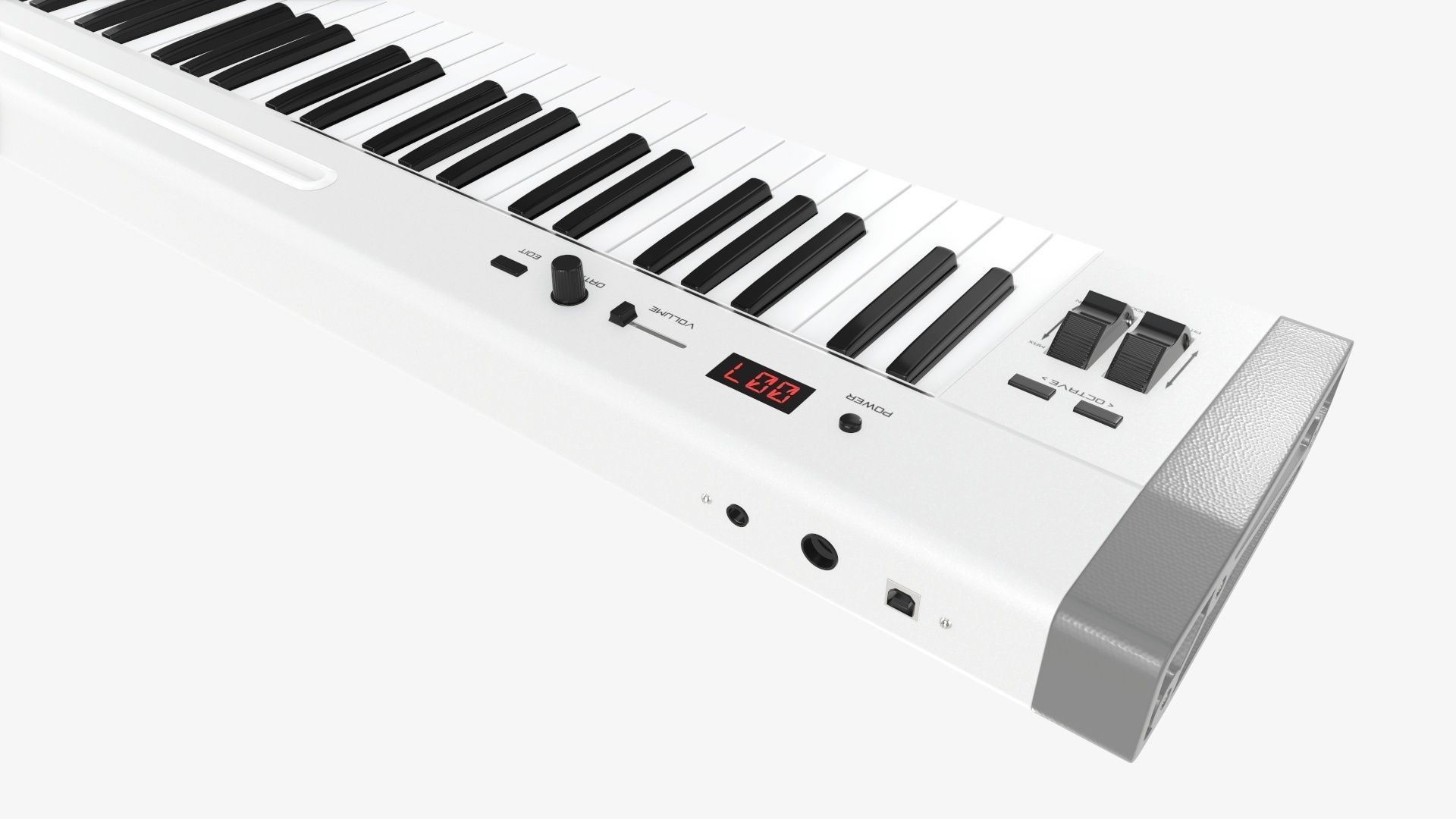 Master midi keyboard 61 key 3D model_3