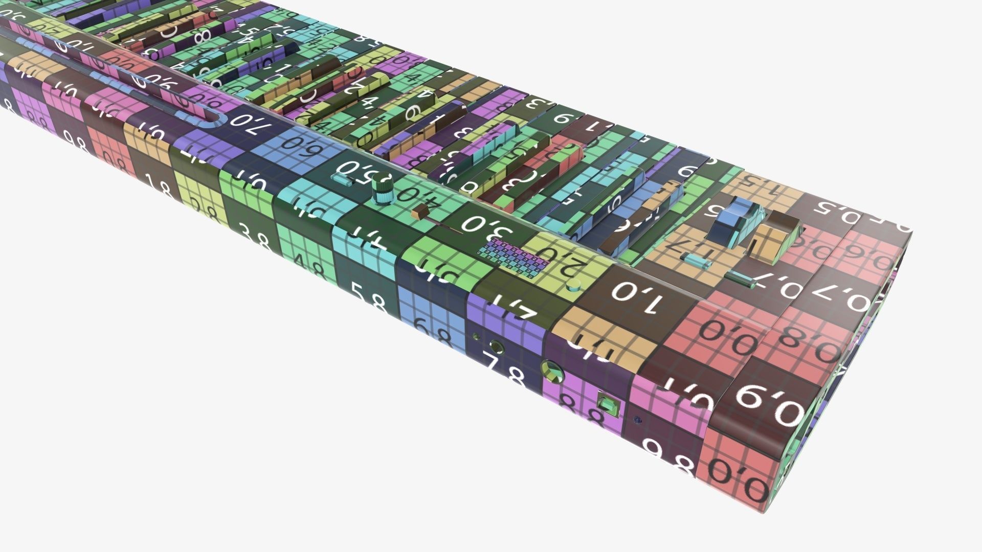 Master midi keyboard 61 key 3D model_15