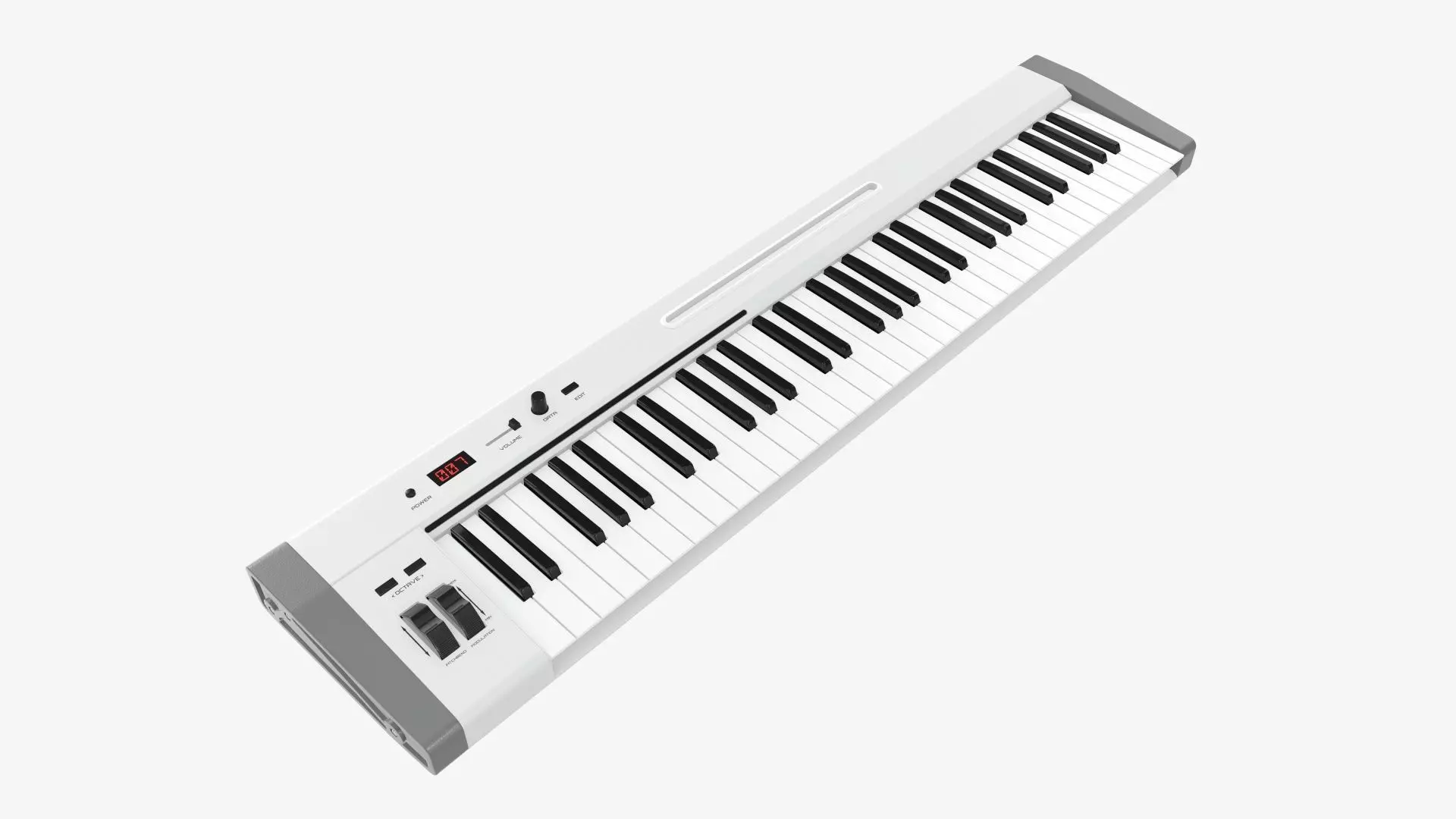 Master midi keyboard 61 key 3D model_0