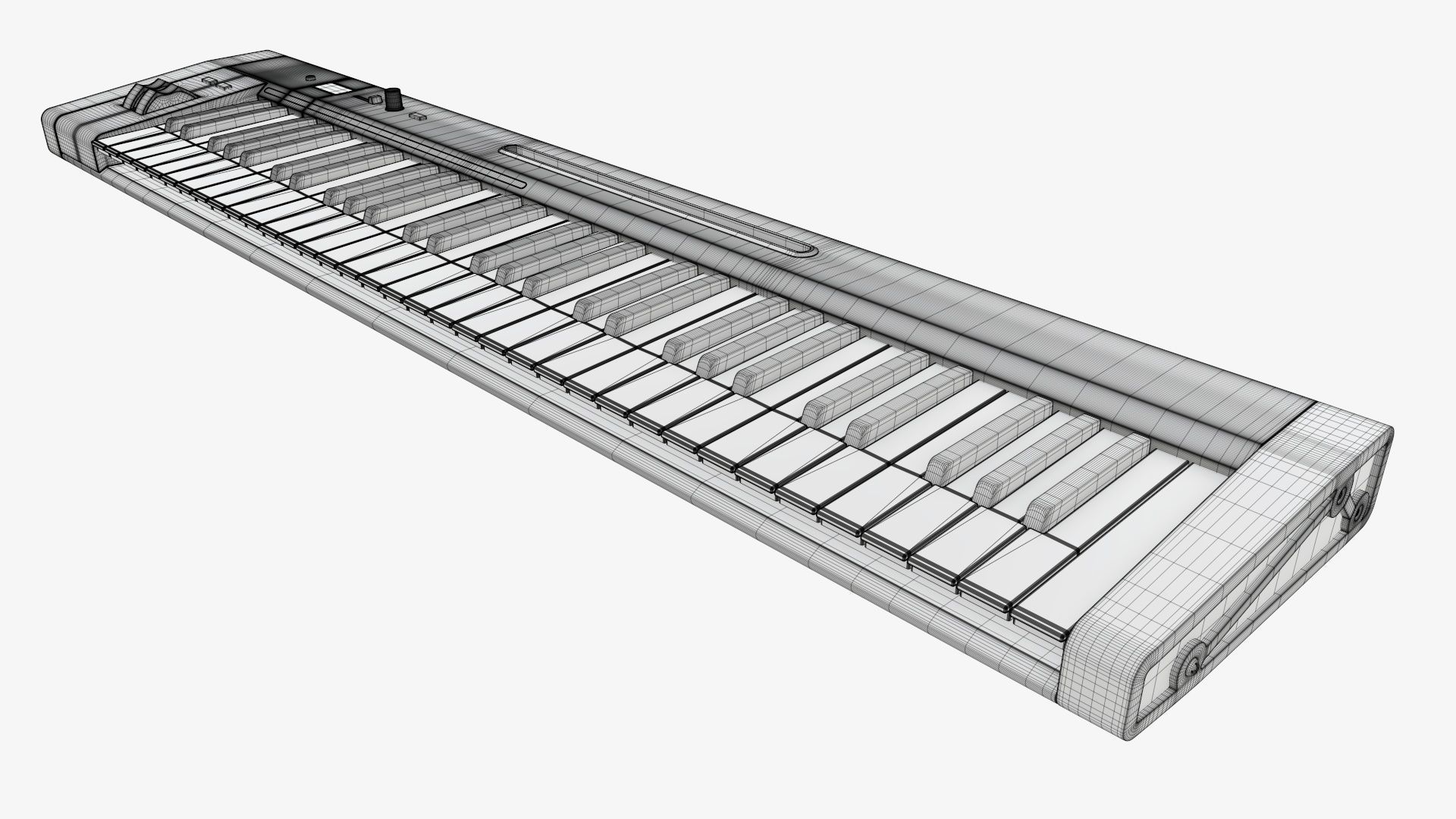 Master midi keyboard 61 key 3D model_11