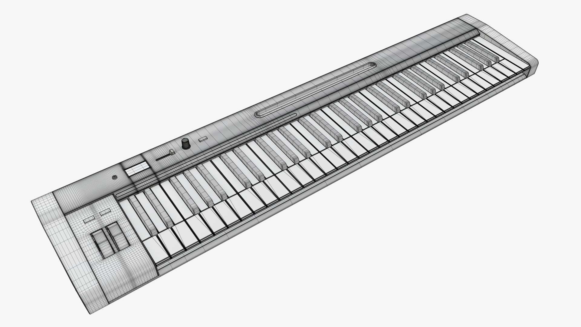 Master midi keyboard 61 key 3D model_7