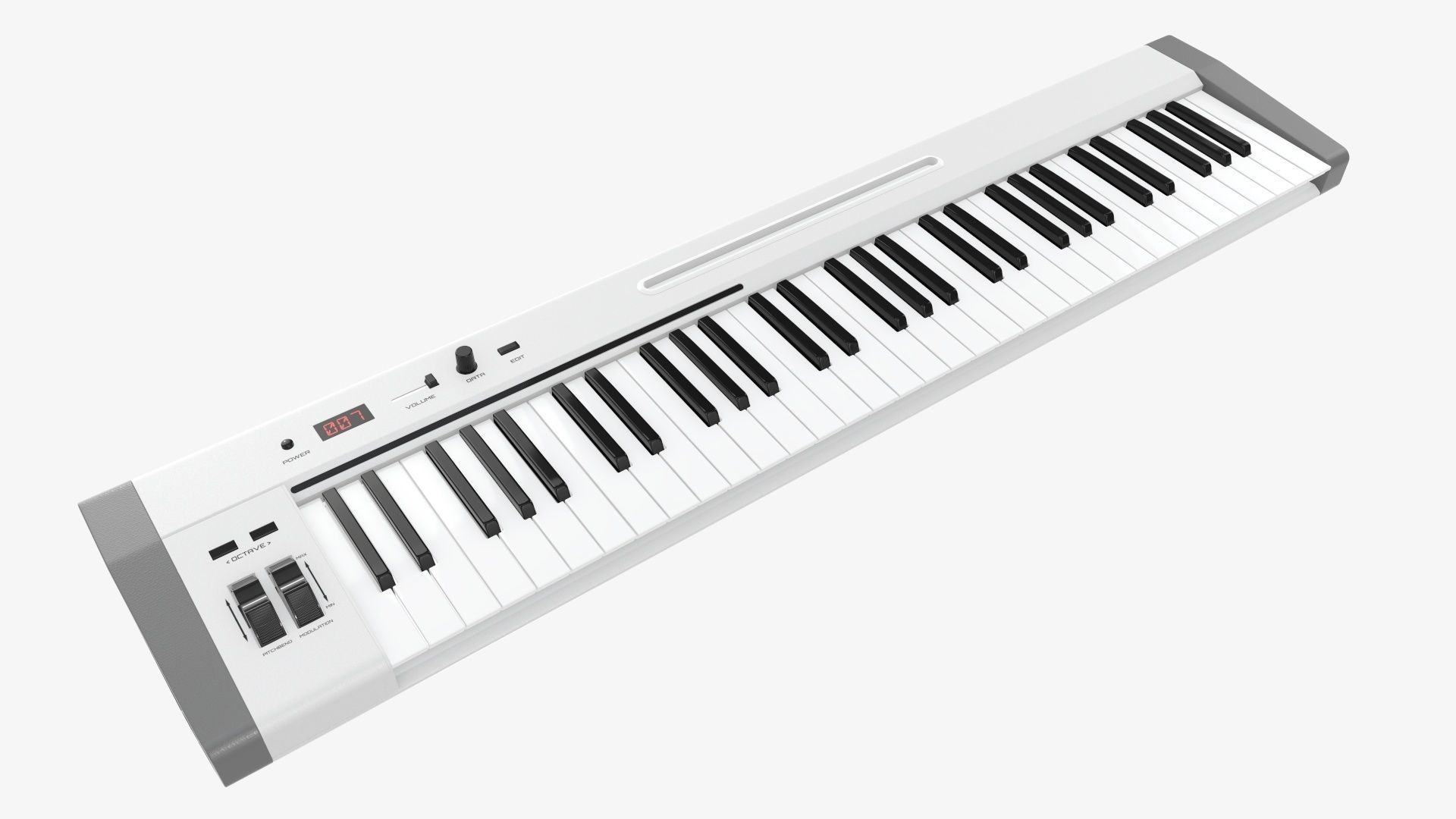 Master midi keyboard 61 key 3D model_1