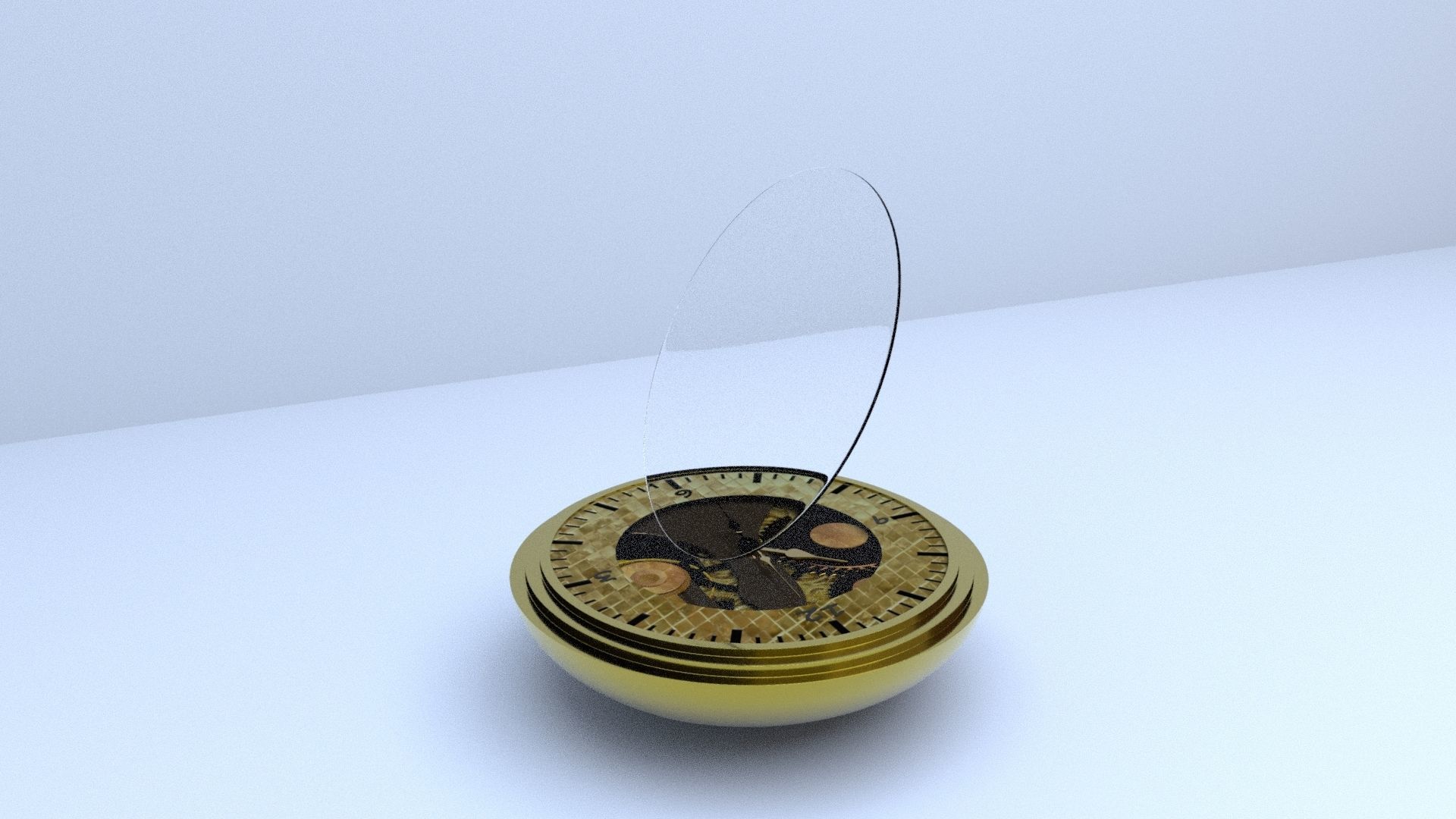 watch pocket watch Low-poly 3D model_9