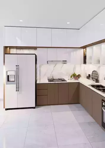 KITCHEN modern with cabinets and marble counter tops