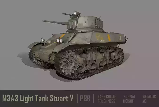M3A3 Light Tank Stuart V PBR