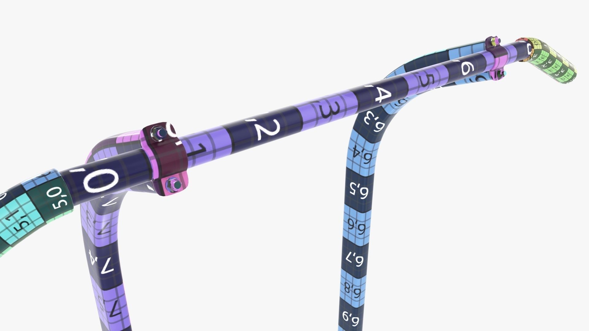 Fitness power cage multifunctional  3D model_18