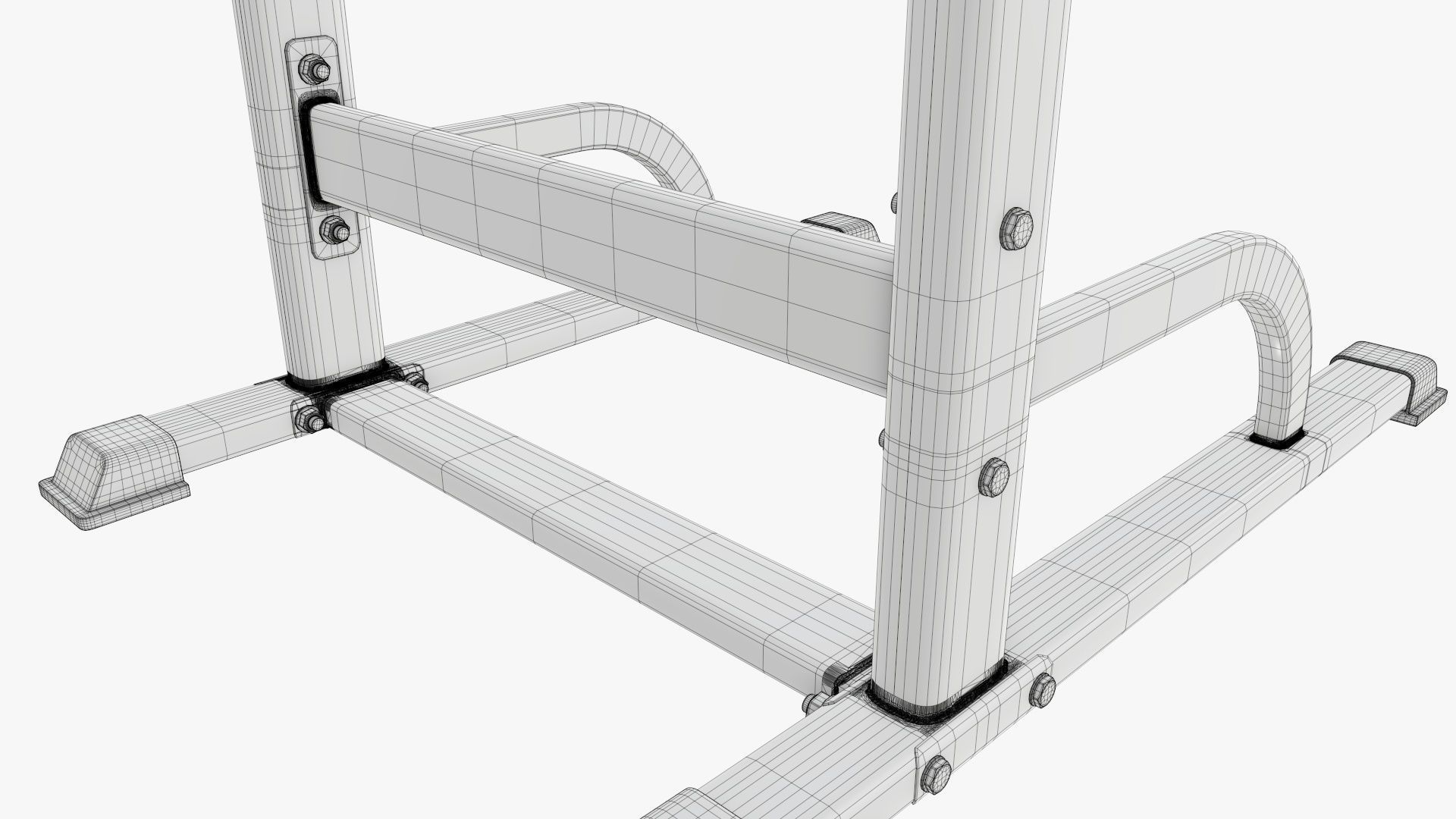 Fitness power cage multifunctional  3D model_8