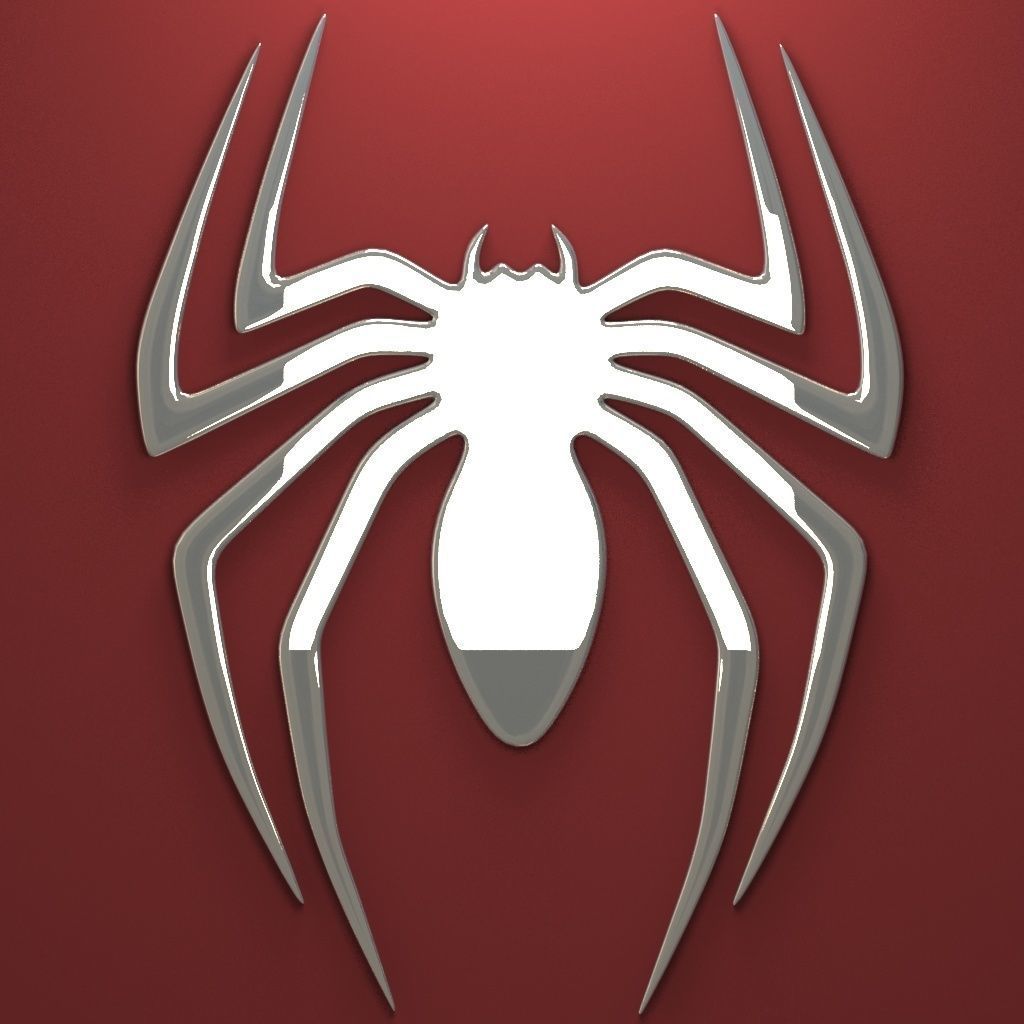 Spider amazing spider-man logo 3D model_1