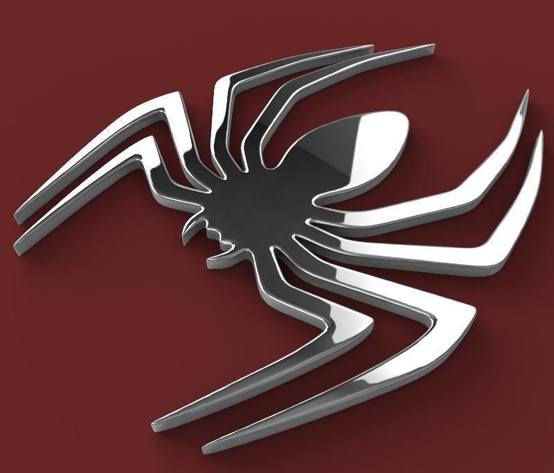 Spider amazing spider-man logo 3D model_3