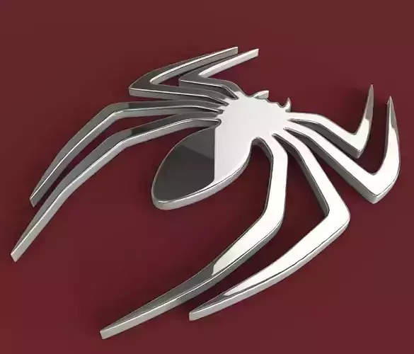 Spider amazing spider-man logo 3D model
