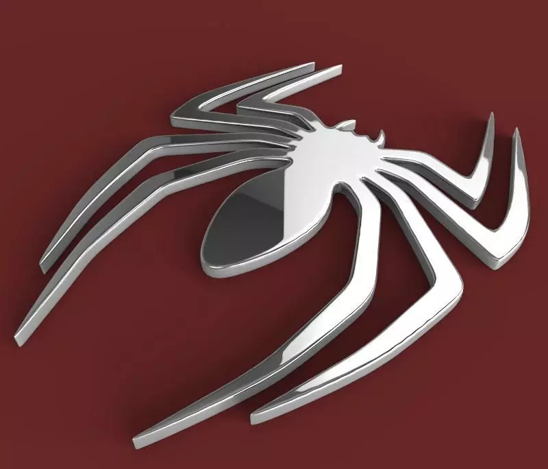 Spider amazing spider-man logo 3D model_0
