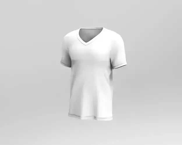 Men v neck t-shirt Marvelous Designer 