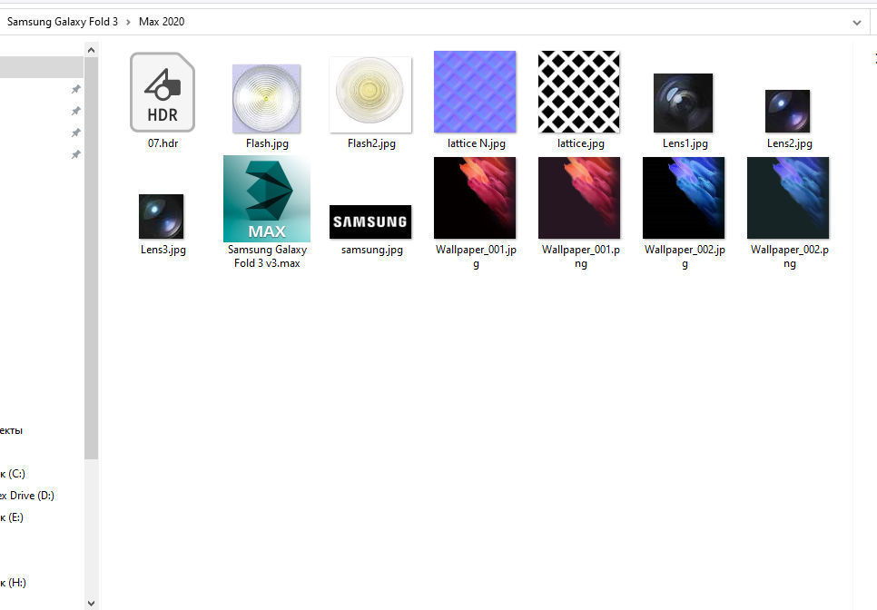 Samsung Galaxy Fold 3 concept 3D model_18