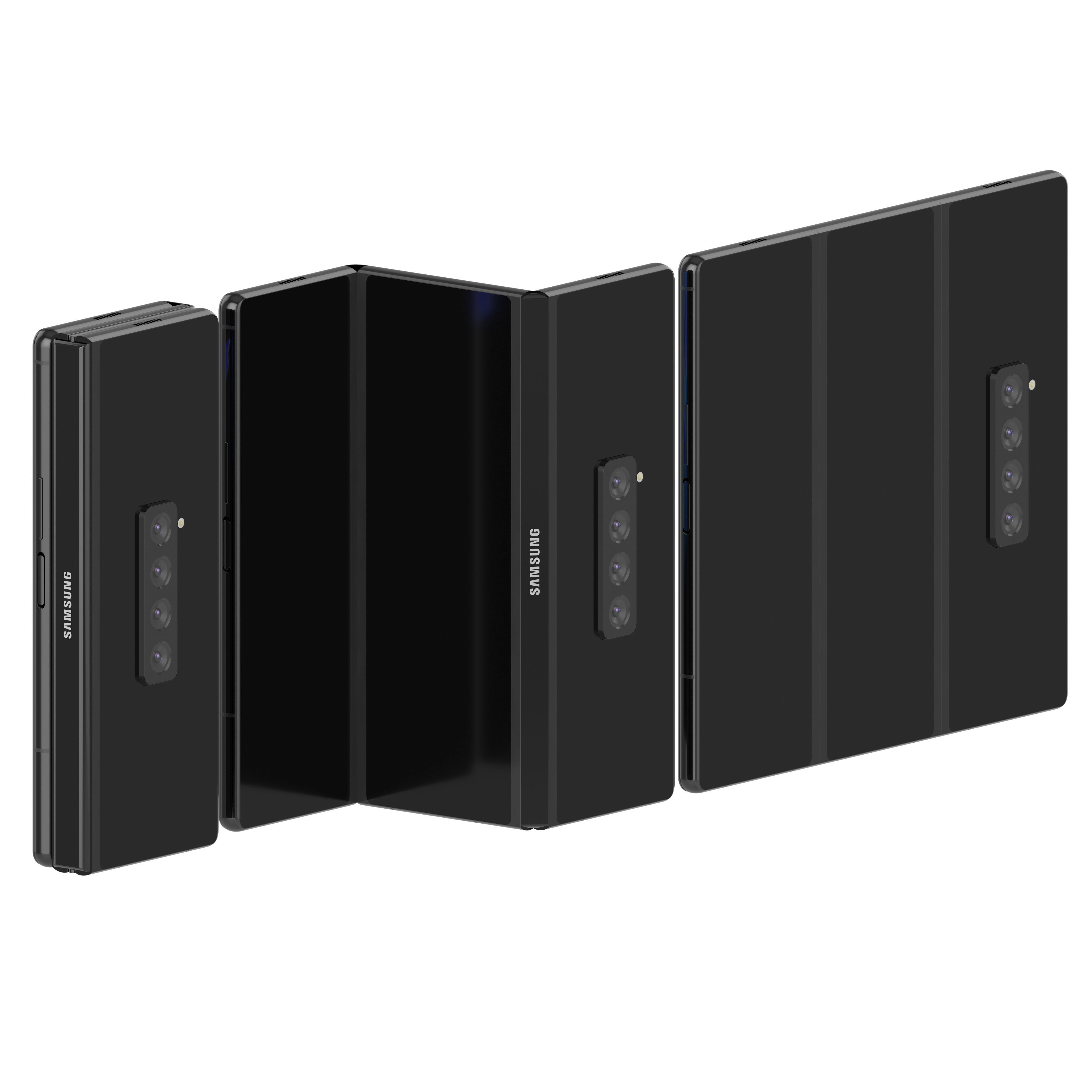 Samsung Galaxy Fold 3 concept 3D model_2