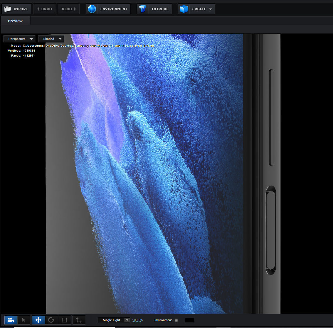 Samsung Galaxy Fold 3 concept 3D model_13