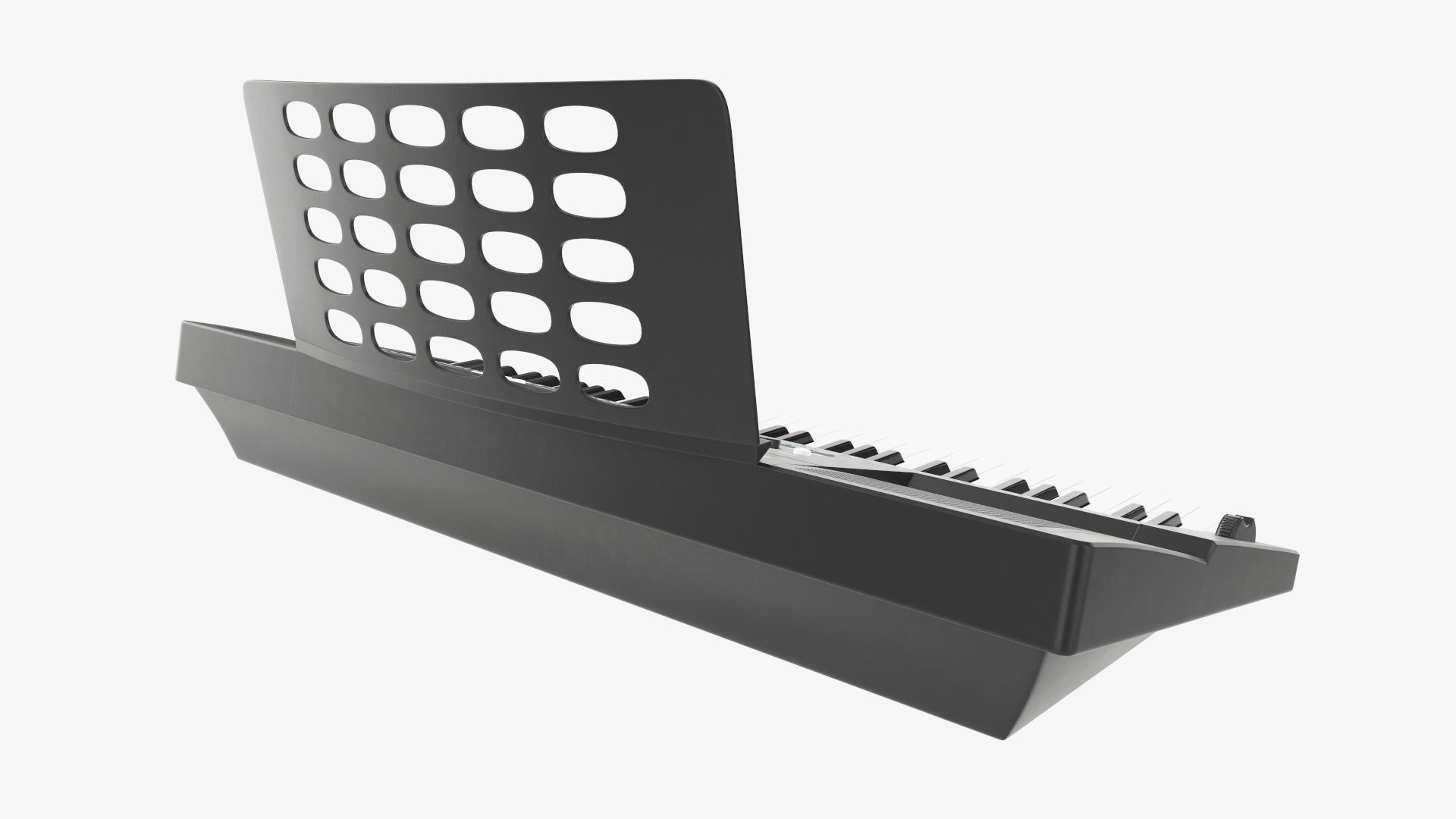 Home music keyboard synthesizer 3D model_3