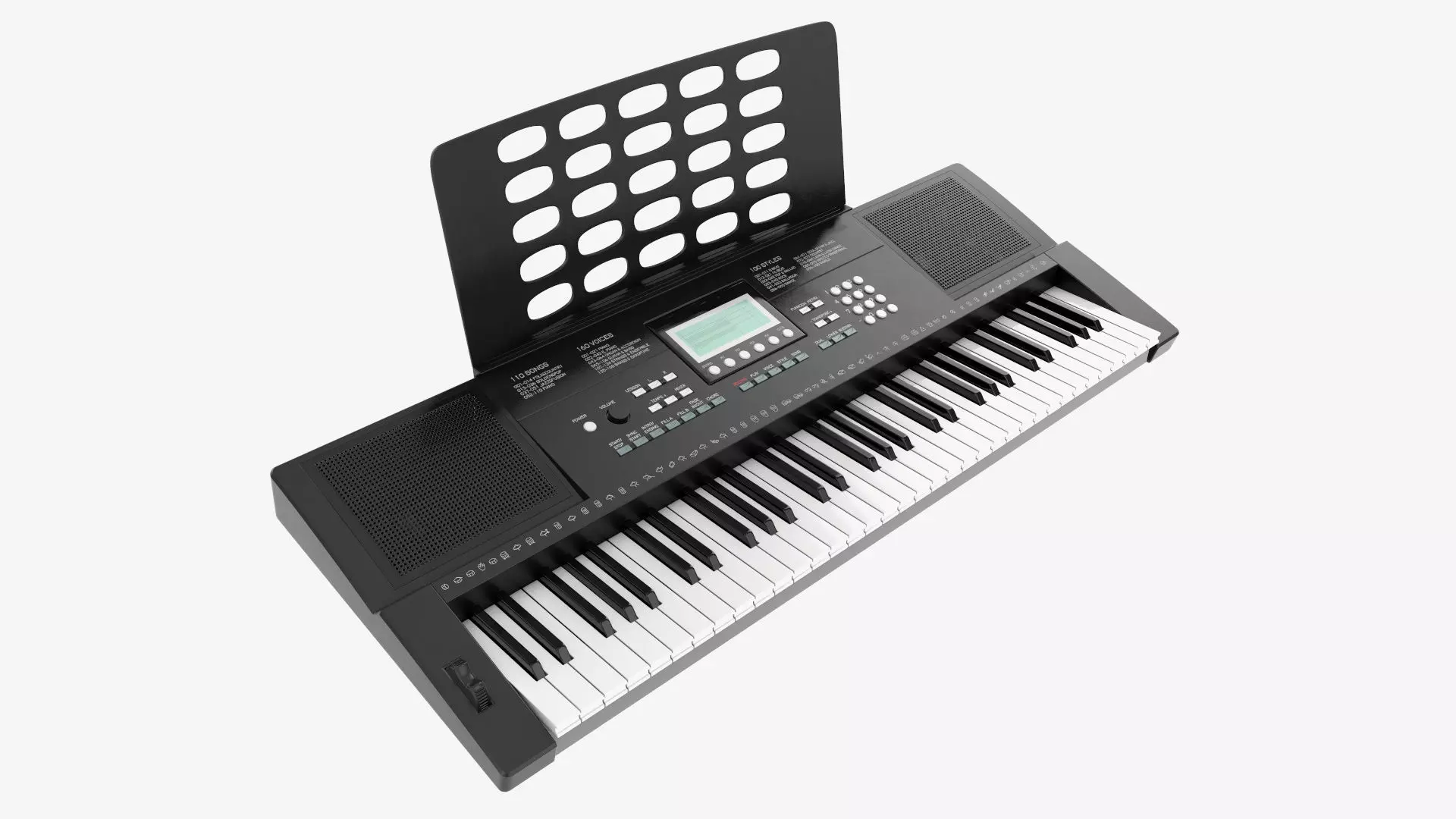 Home music keyboard synthesizer 3D model_0