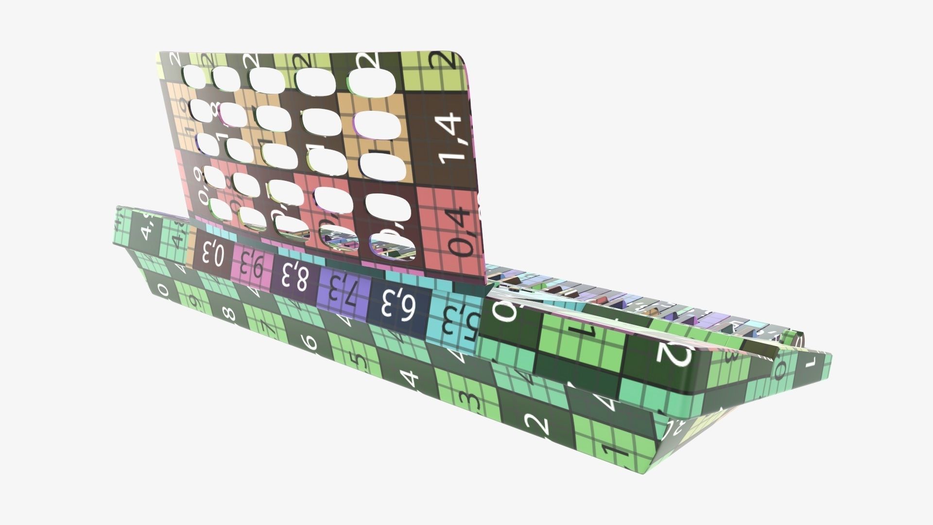 Home music keyboard synthesizer 3D model_13