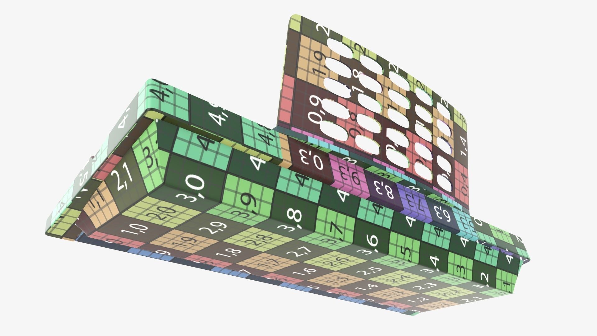 Home music keyboard synthesizer 3D model_14