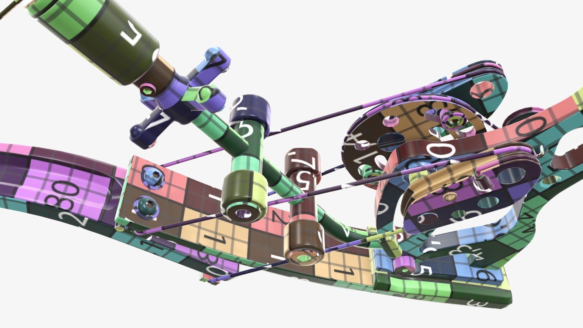 Compound lever action bow 3D model_46