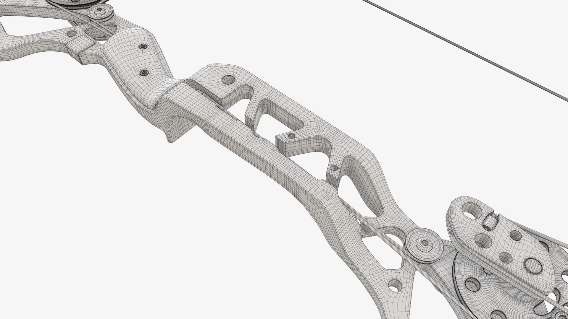 Compound lever action bow 3D model_23