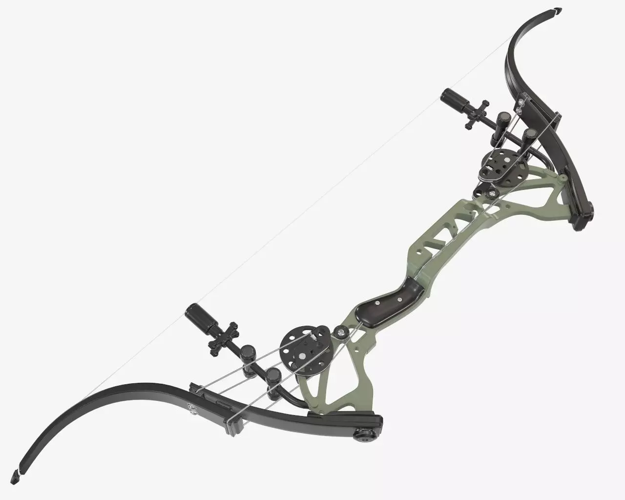 Compound lever action bow 3D model_0