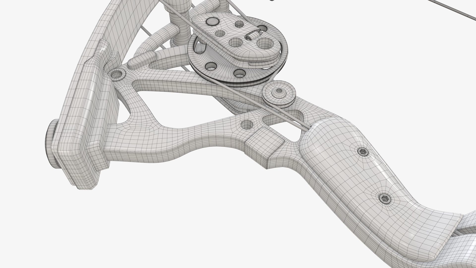 Compound lever action bow 3D model_24