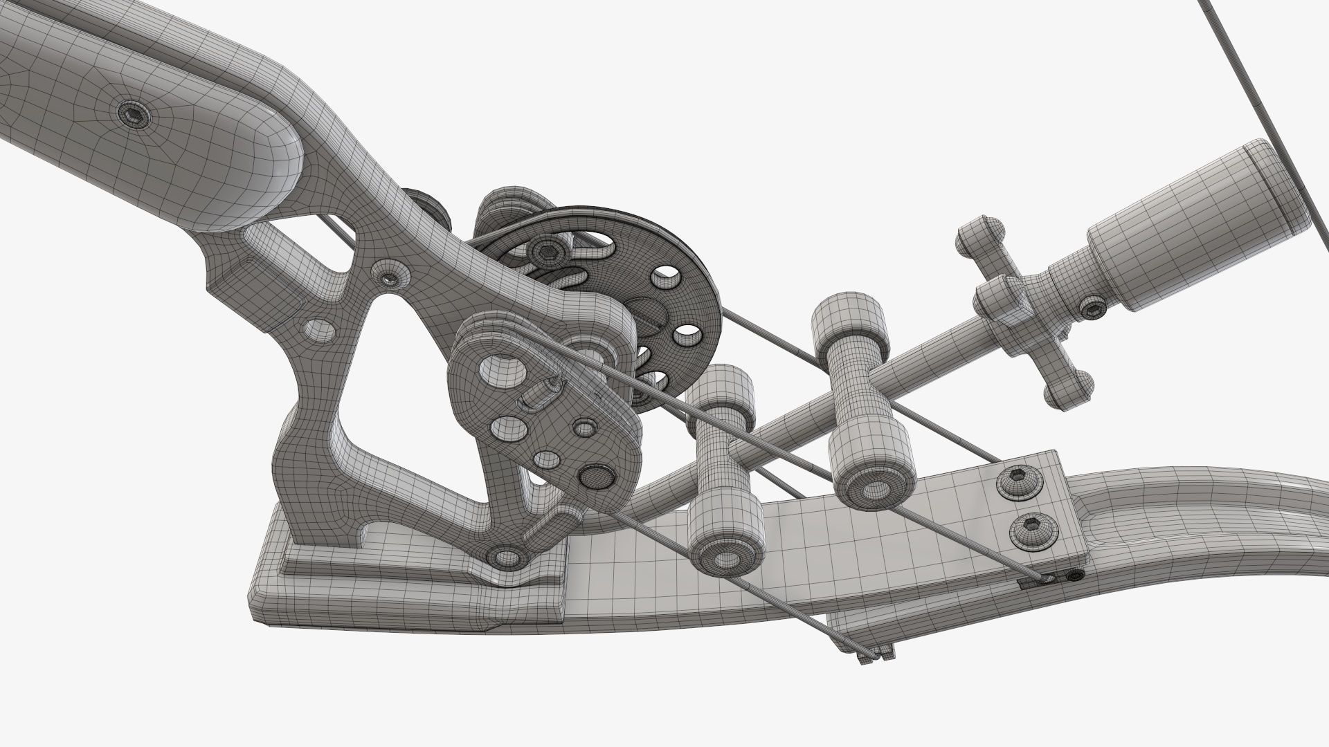 Compound lever action bow 3D model_28