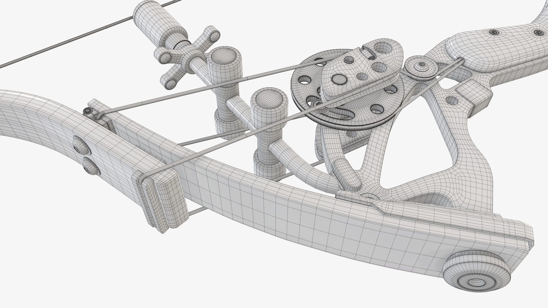 Compound lever action bow 3D model_26