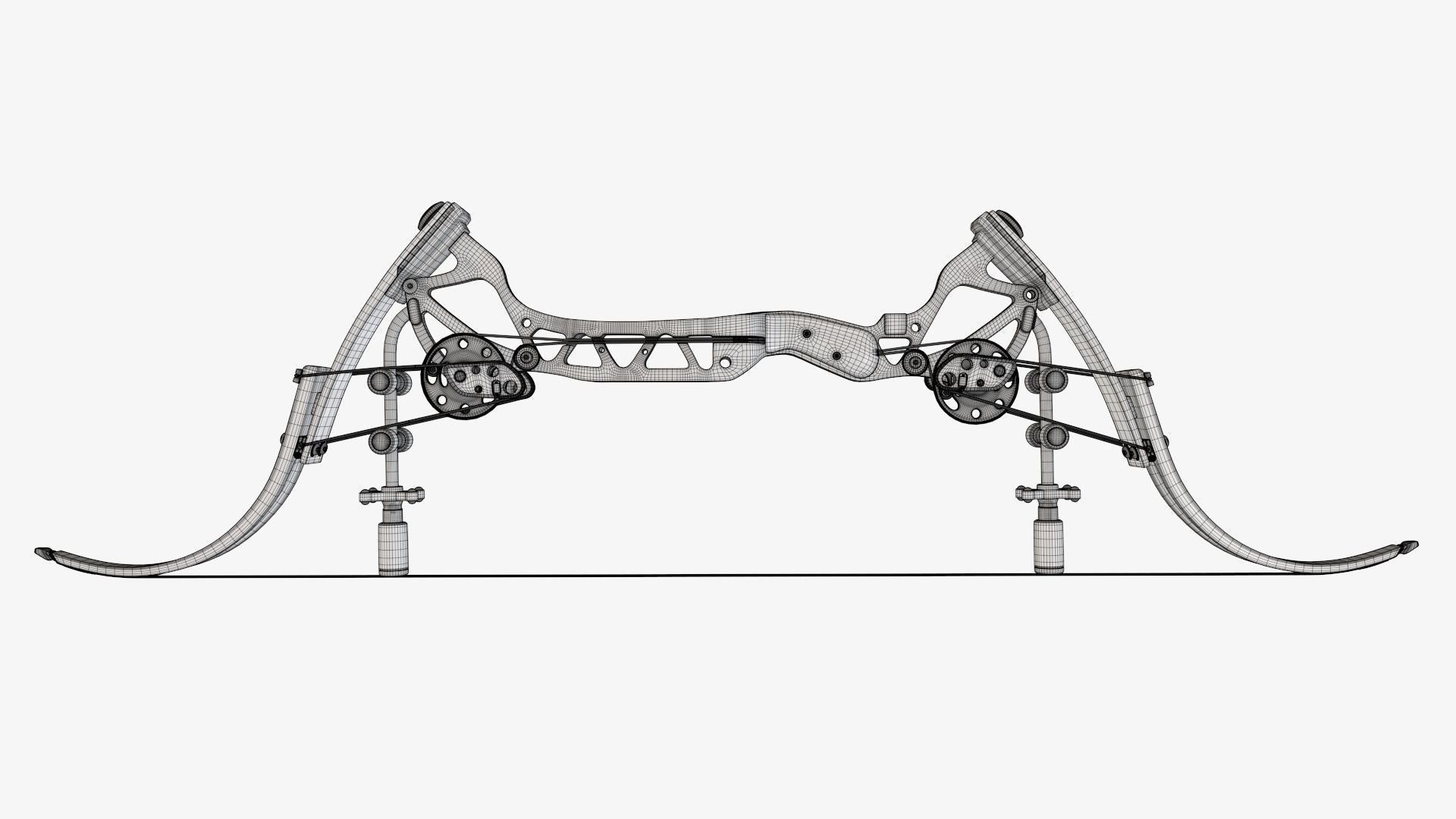 Compound lever action bow 3D model_19