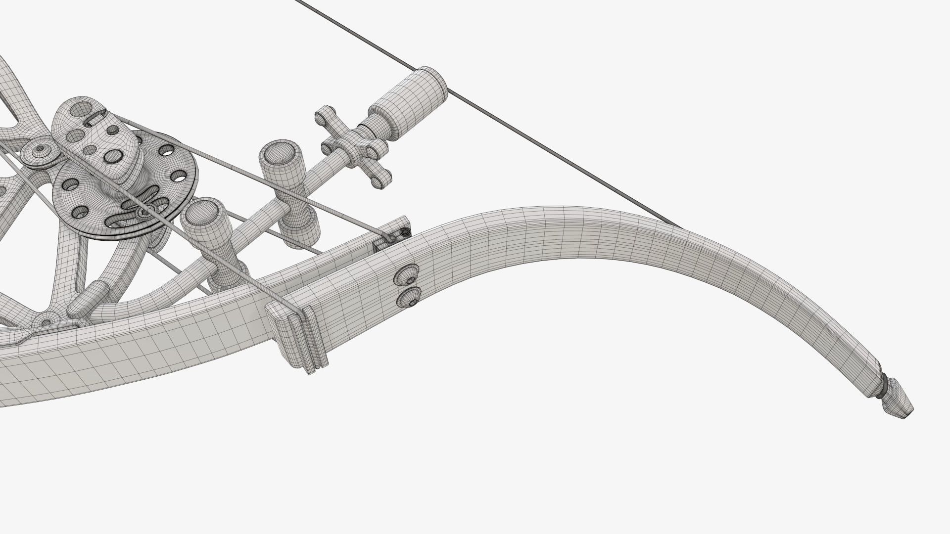 Compound lever action bow 3D model CGTrader