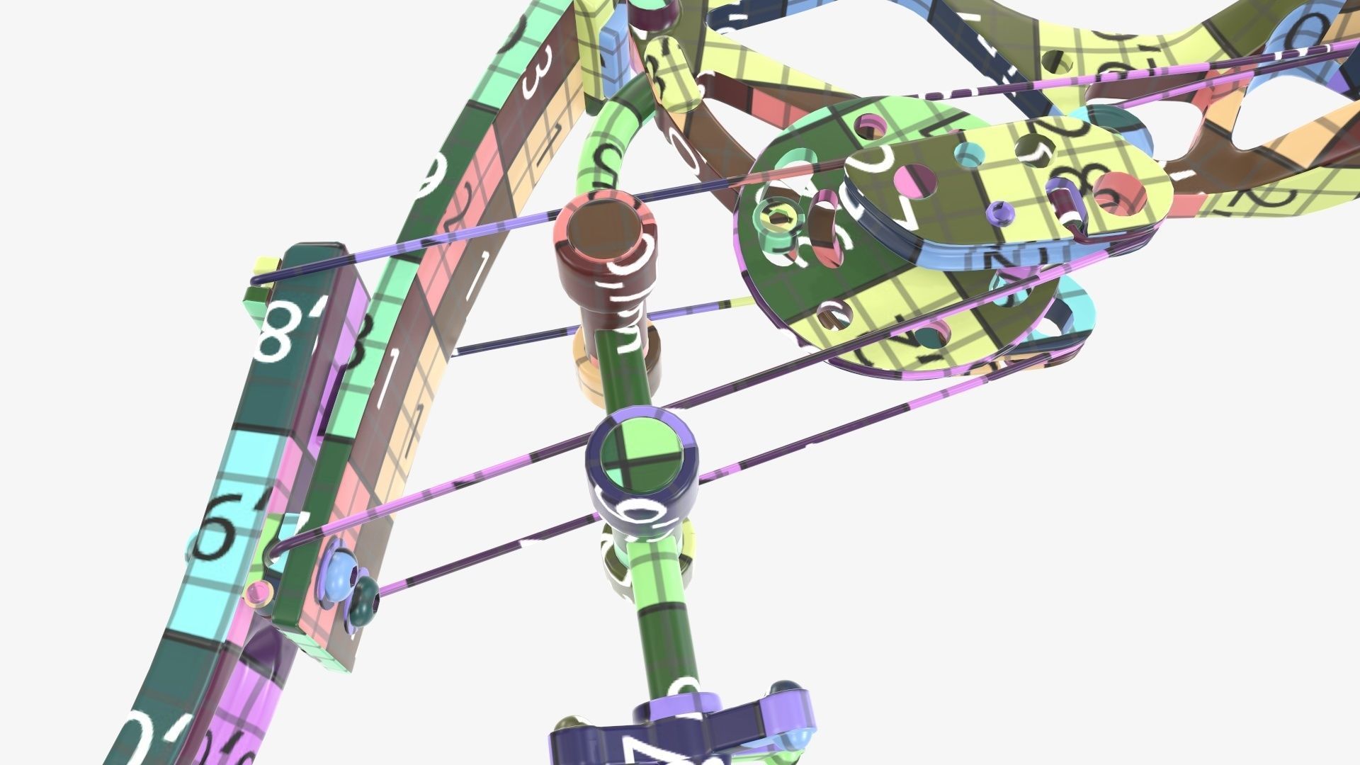 Compound lever action bow 3D model_37