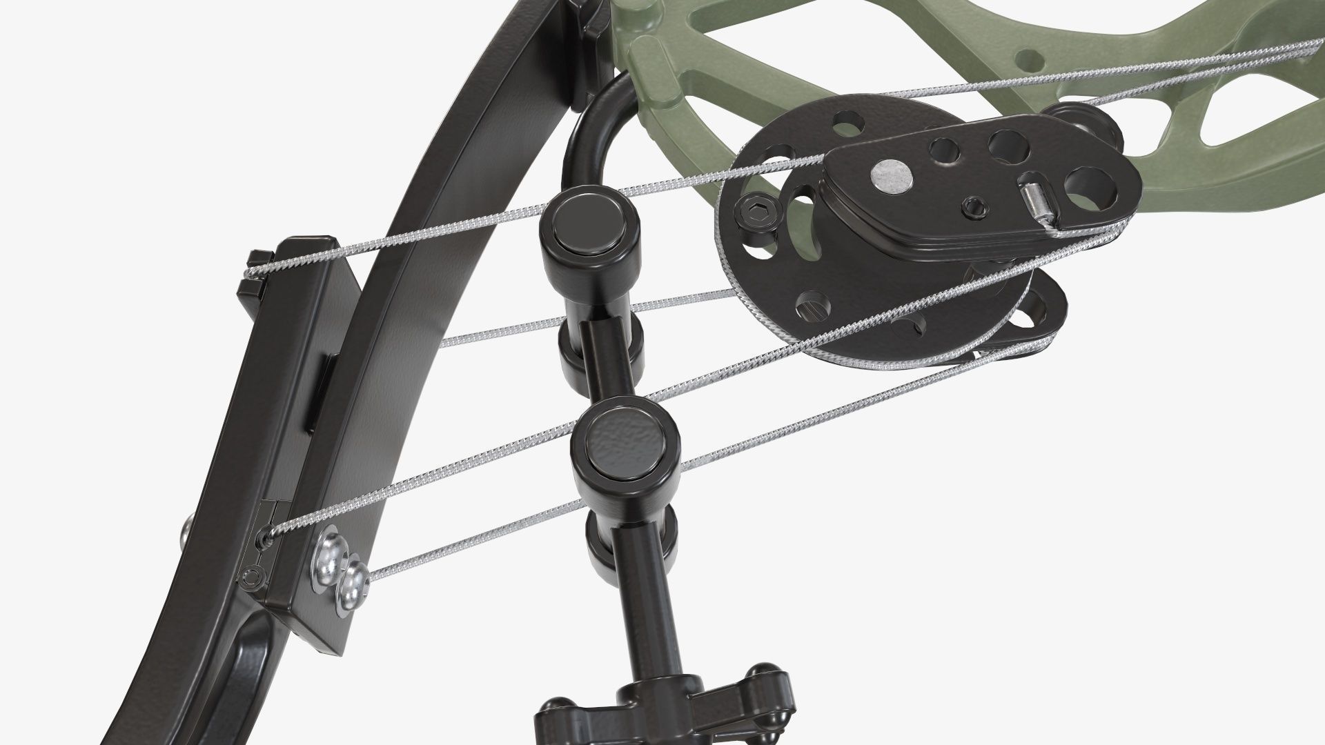 Compound lever action bow 3D model_5