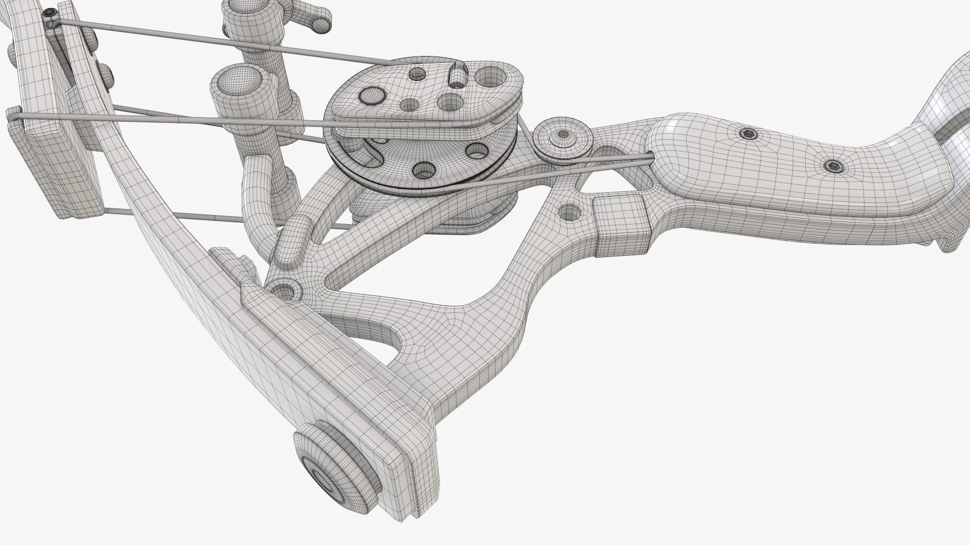 Compound lever action bow 3D model_25