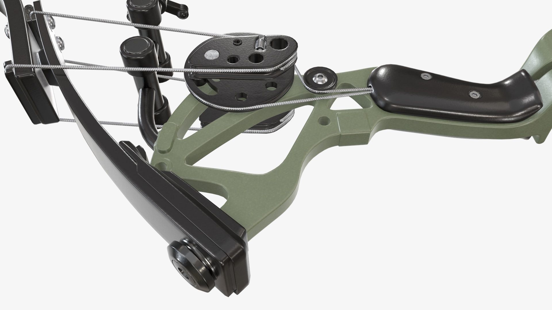 Compound lever action bow 3D model_9