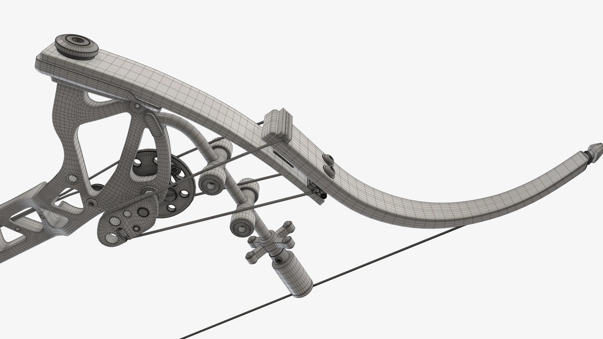 Compound lever action bow 3D model_32