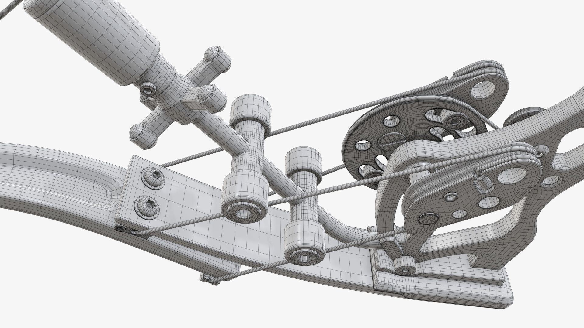 Compound lever action bow 3D model_30