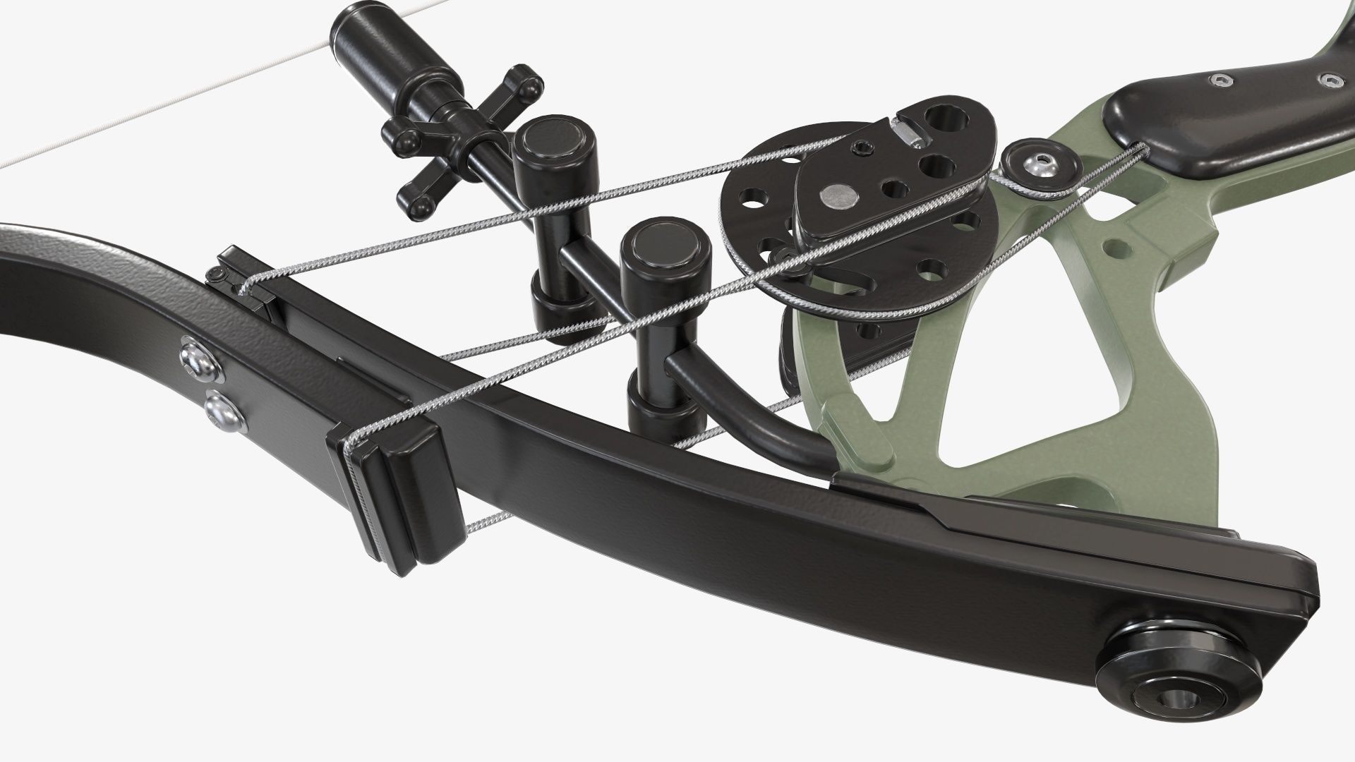 Compound lever action bow 3D model_10