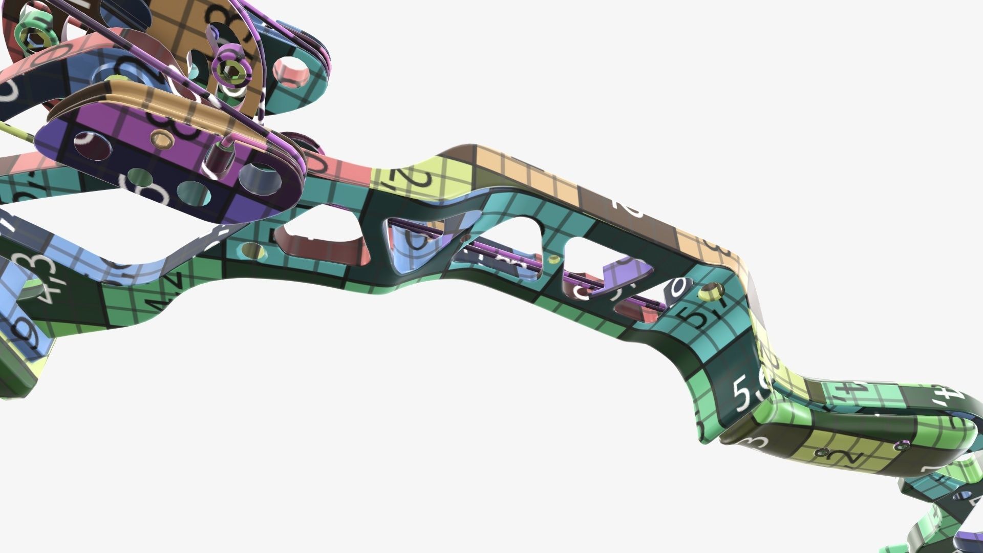 Compound lever action bow 3D model_45