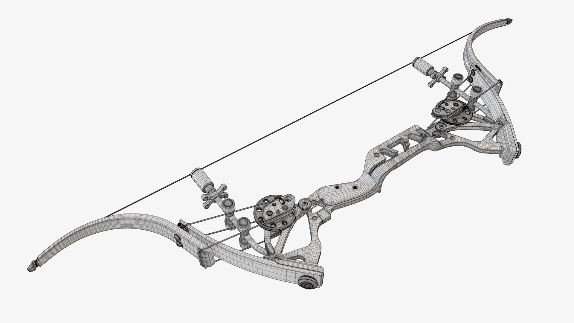 Compound lever action bow 3D model_17